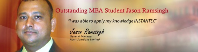Outstanding CTS College MBA Student Performance - Jason Ramsingh